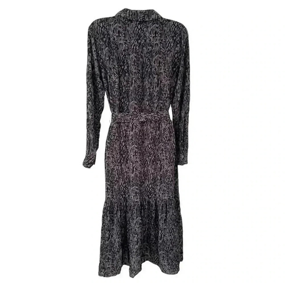 NWT Rails Beatrice Midi Dress Charcoal Abstract Animal Print size XS - Picture 8 of 16